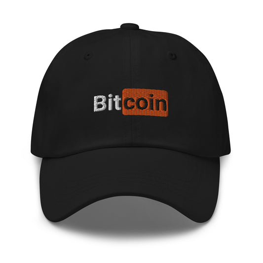 Bitcoin Logo Hat (dark colors)